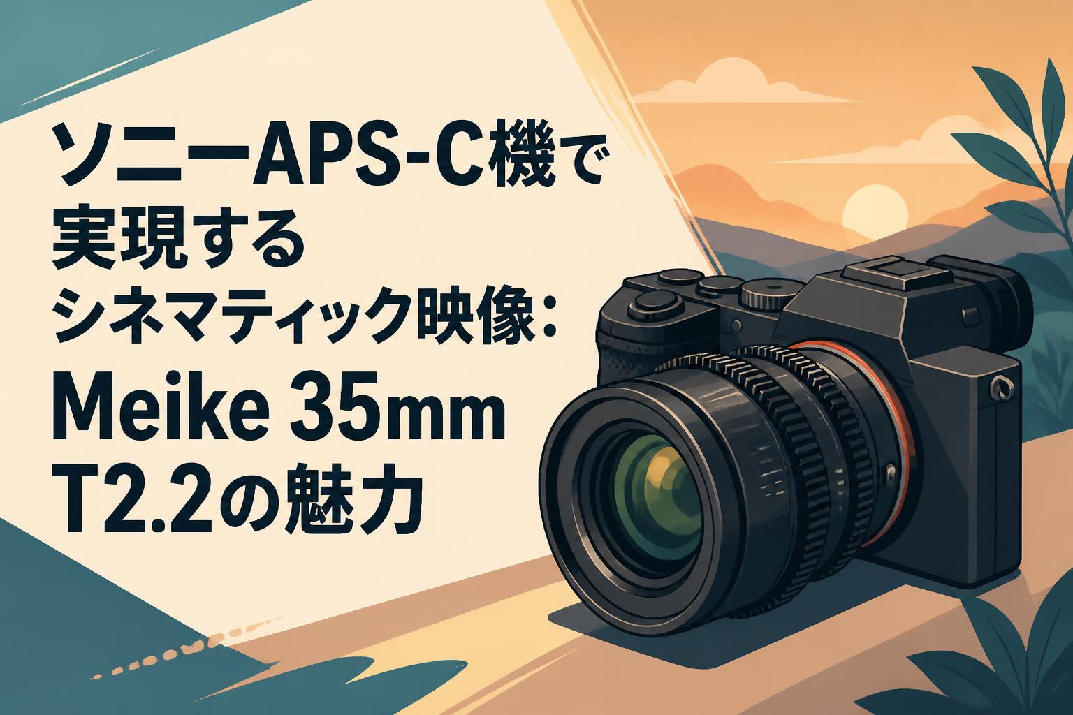 ソニーAPS-C機で実現するシネマティック映像：Meike 35mm T2.2の魅力
