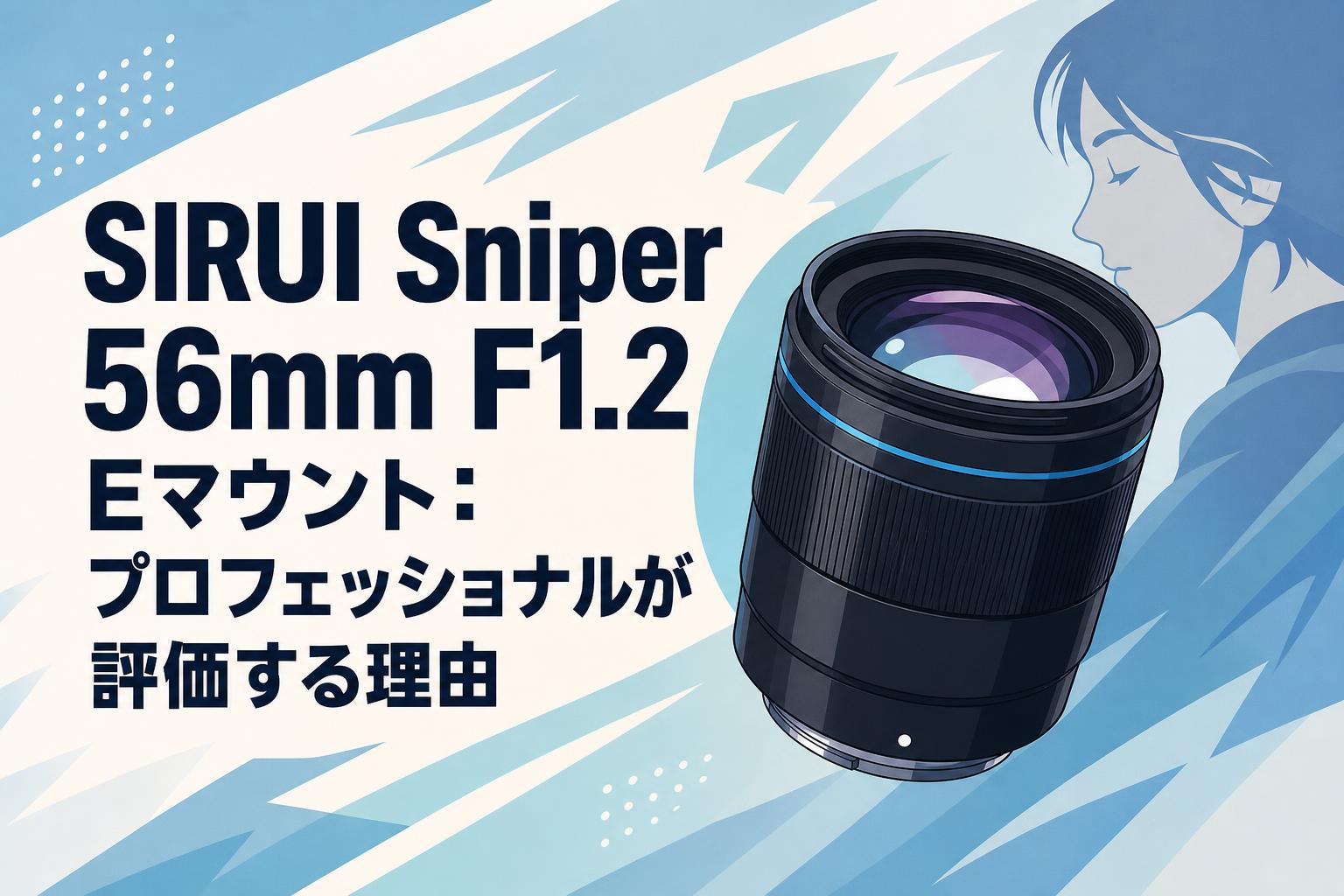 SIRUI Sniper 56mm F1.2 Eマウント：プロフェッショナルが評価する理由