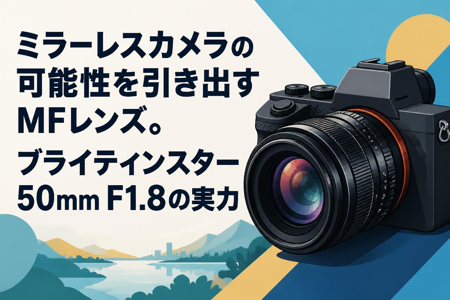 ミラーレスカメラの可能性を引き出すMFレンズ。ブライティンスター 50mm F1.8の実力