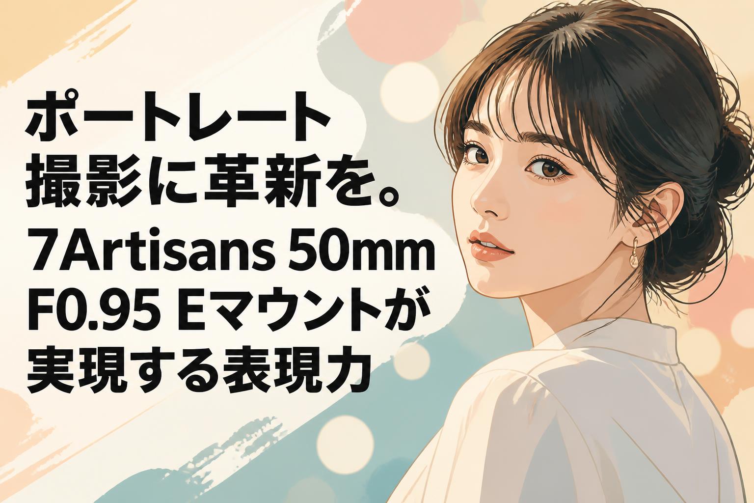 ポートレート撮影に革新を。7Artisans 50mm F0.95 Eマウントが実現する表現力