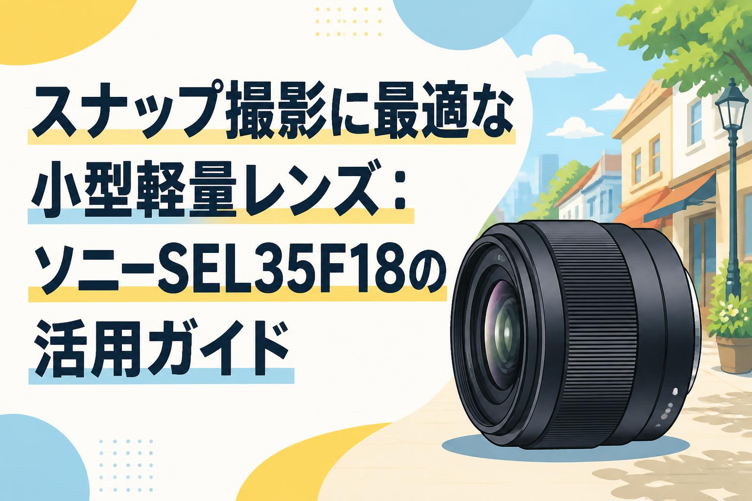 スナップ撮影に最適な小型軽量レンズ：ソニーSEL35F18の活用ガイド