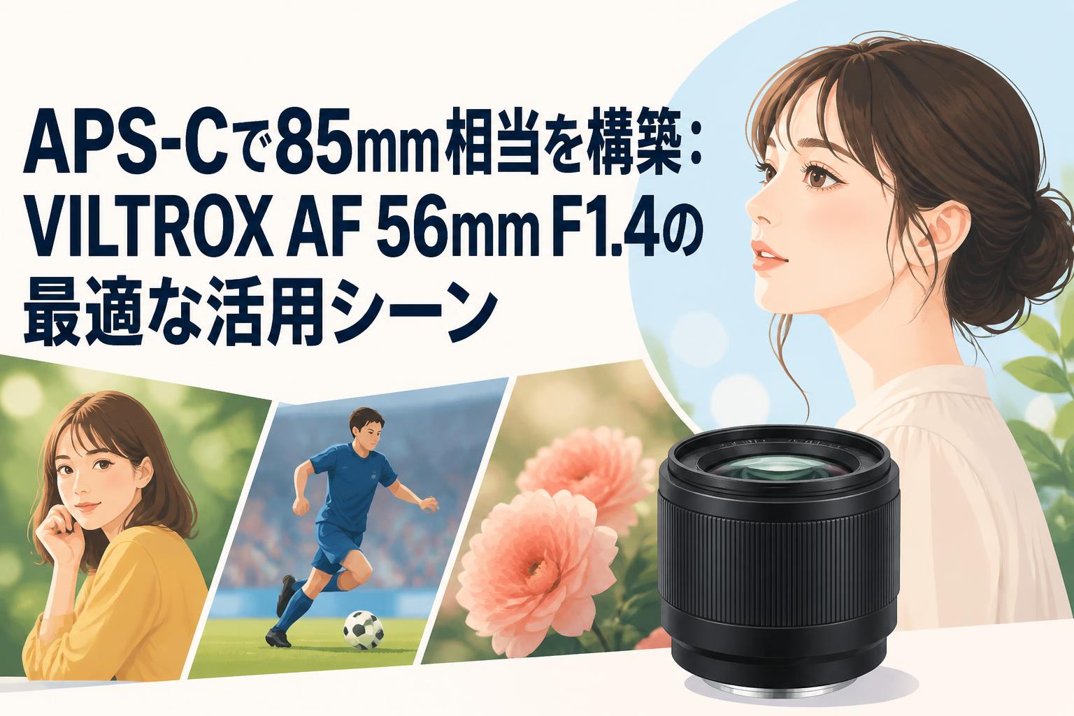 APS-Cで85mm相当を構築：VILTROX AF 56mm F1.4の最適な活用シーン