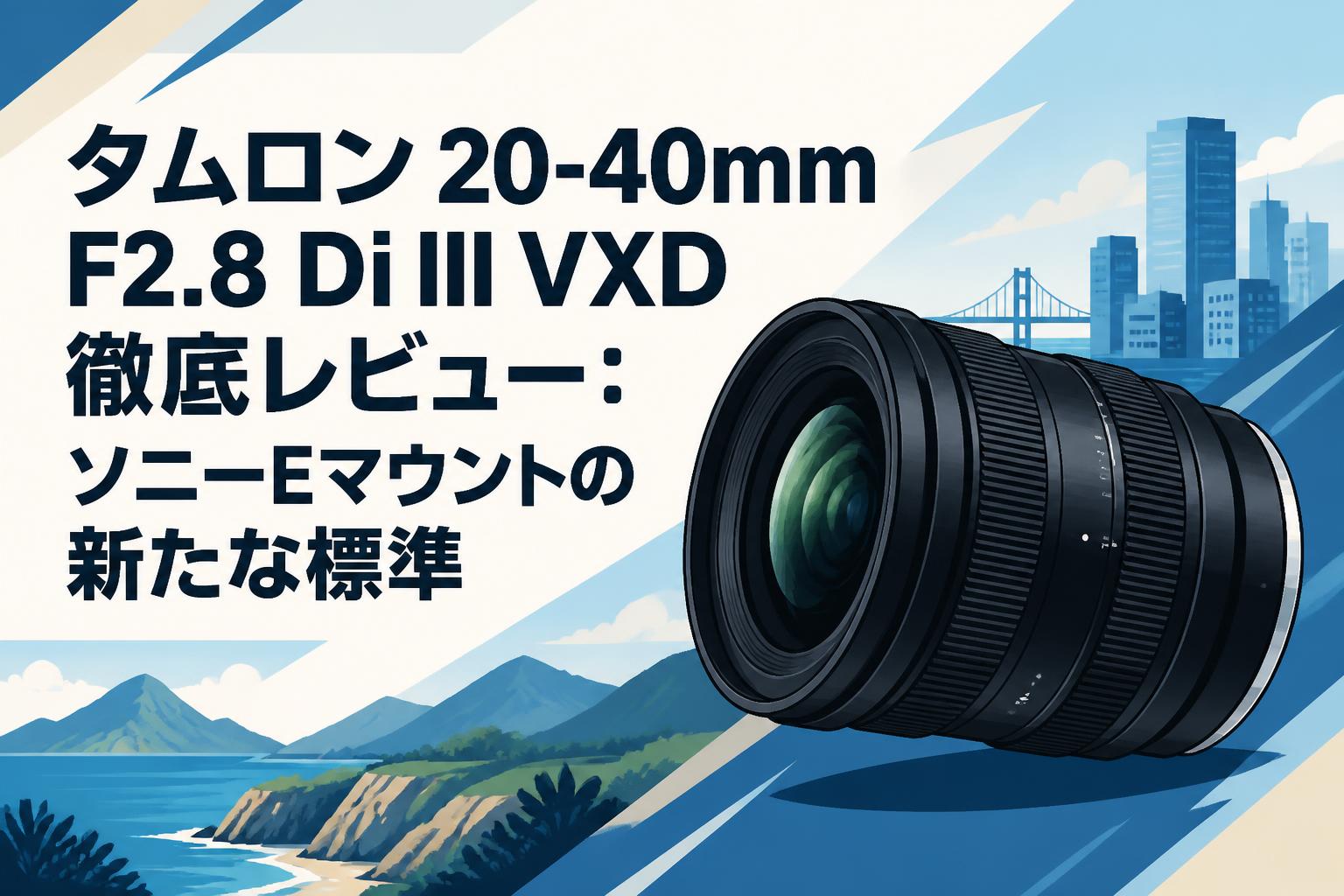 タムロン 20-40mm F2.8 Di III VXD 徹底レビュー：ソニーEマウントの新たな標準