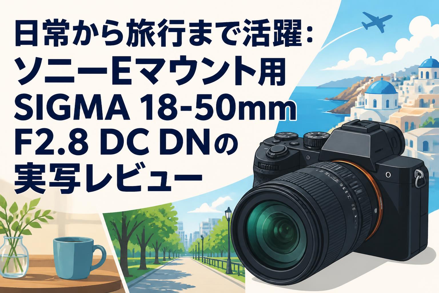日常から旅行まで活躍：ソニーEマウント用SIGMA 18-50mm F2.8 DC DNの実写レビュー