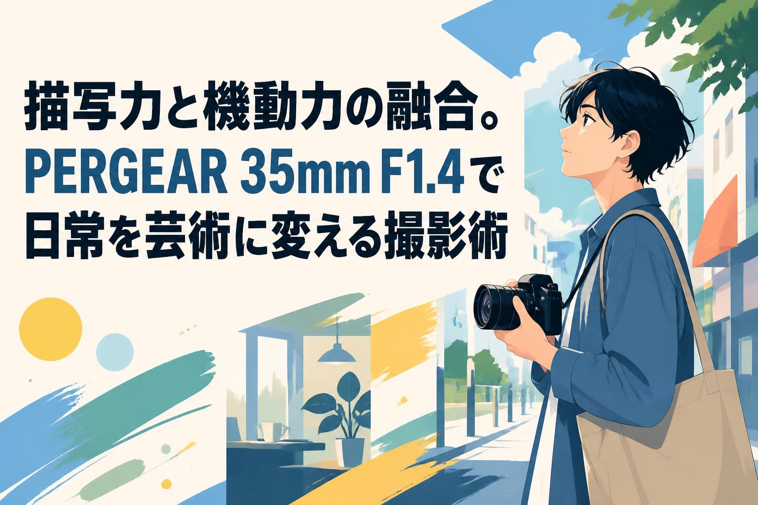 描写力と機動力の融合。PERGEAR 35mm F1.4で日常を芸術に変える撮影術