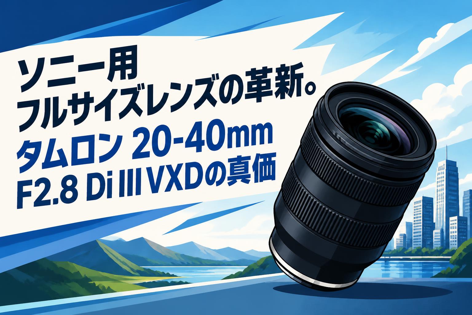 ソニー用フルサイズレンズの革新。タムロン 20-40mm F2.8 Di III VXDの真価