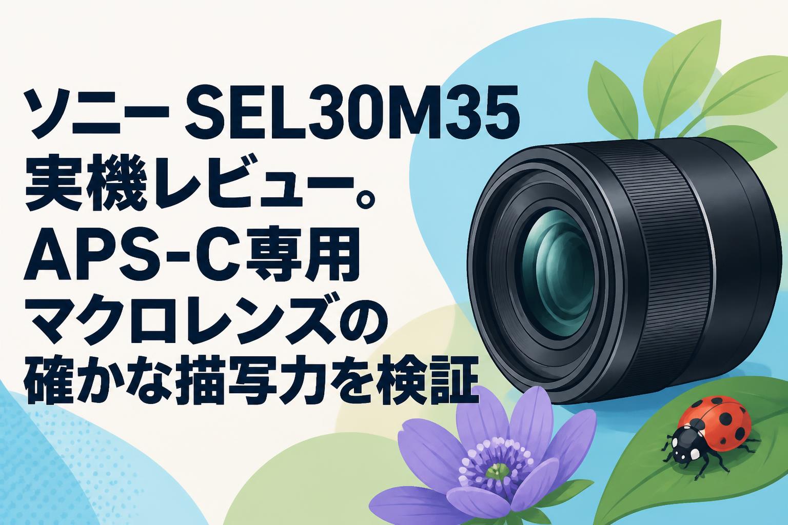 ソニー SEL30M35 実機レビュー。APS-C専用マクロレンズの確かな描写力を検証