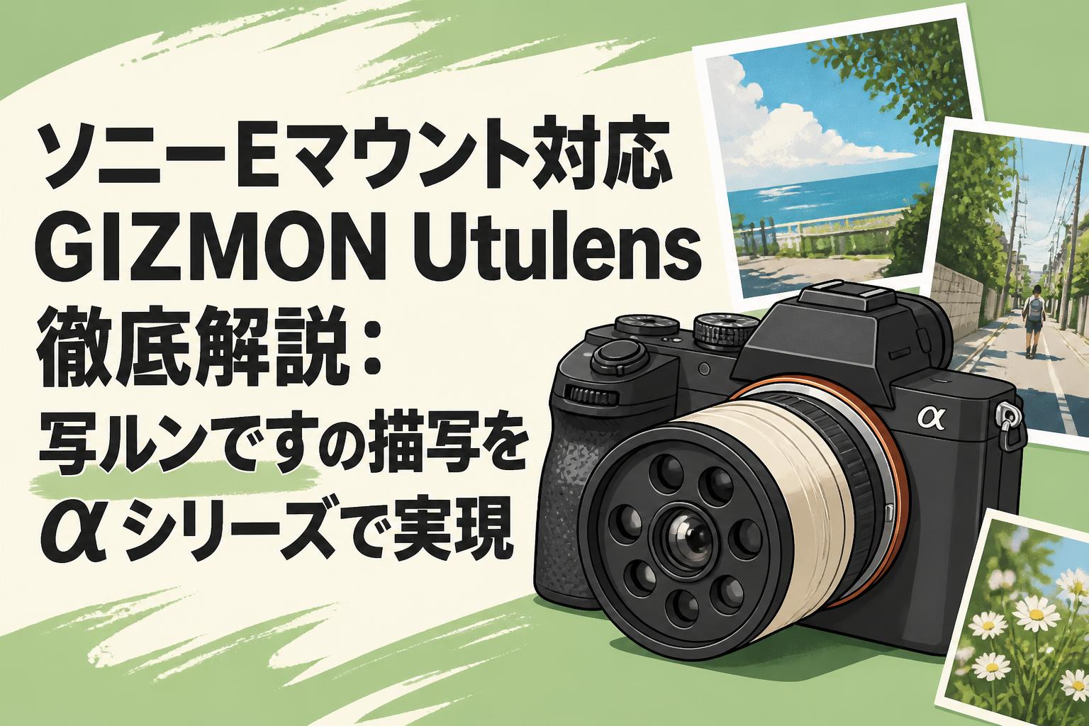 ソニーEマウント対応GIZMON Utulens徹底解説：写ルンですの描写をαシリーズで実現