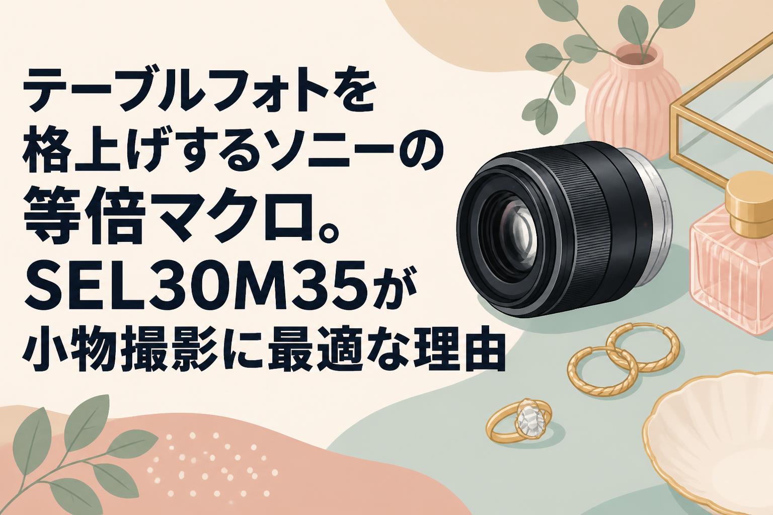 テーブルフォトを格上げするソニーの等倍マクロ。SEL30M35が小物撮影に最適な理由