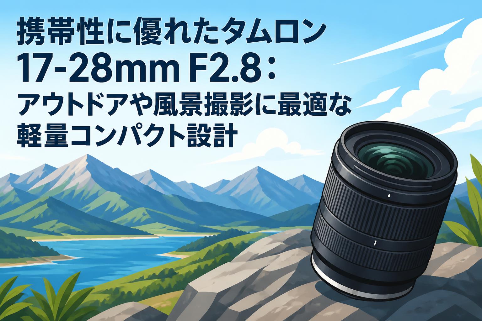 携帯性に優れたタムロン 17-28mm F2.8：アウトドアや風景撮影に最適な軽量コンパクト設計
