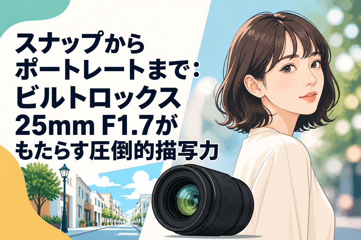 スナップからポートレートまで：ビルトロックス25mm F1.7がもたらす圧倒的描写力