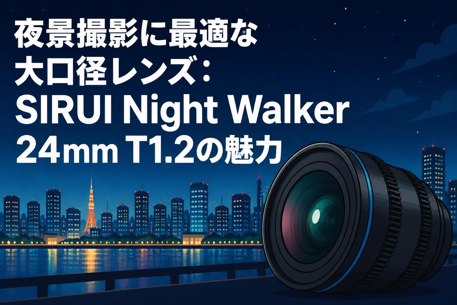 夜景撮影に最適な大口径レンズ：SIRUI Night Walker 24mm T1.2の魅力