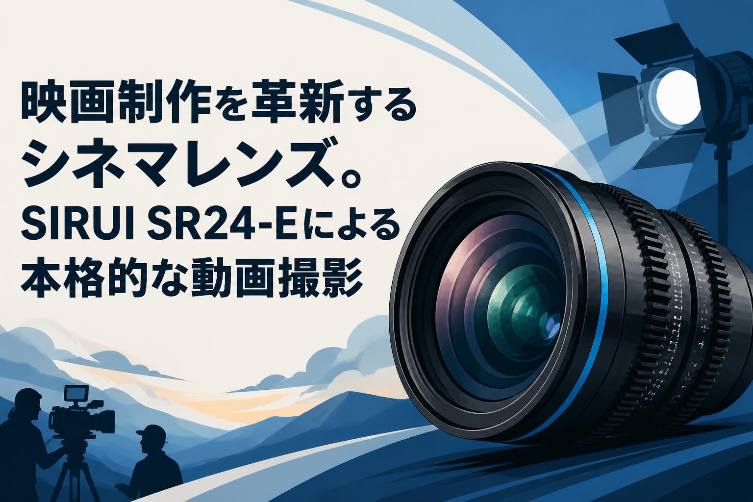 映画制作を革新するシネマレンズ。SIRUI SR24-Eによる本格的な動画撮影