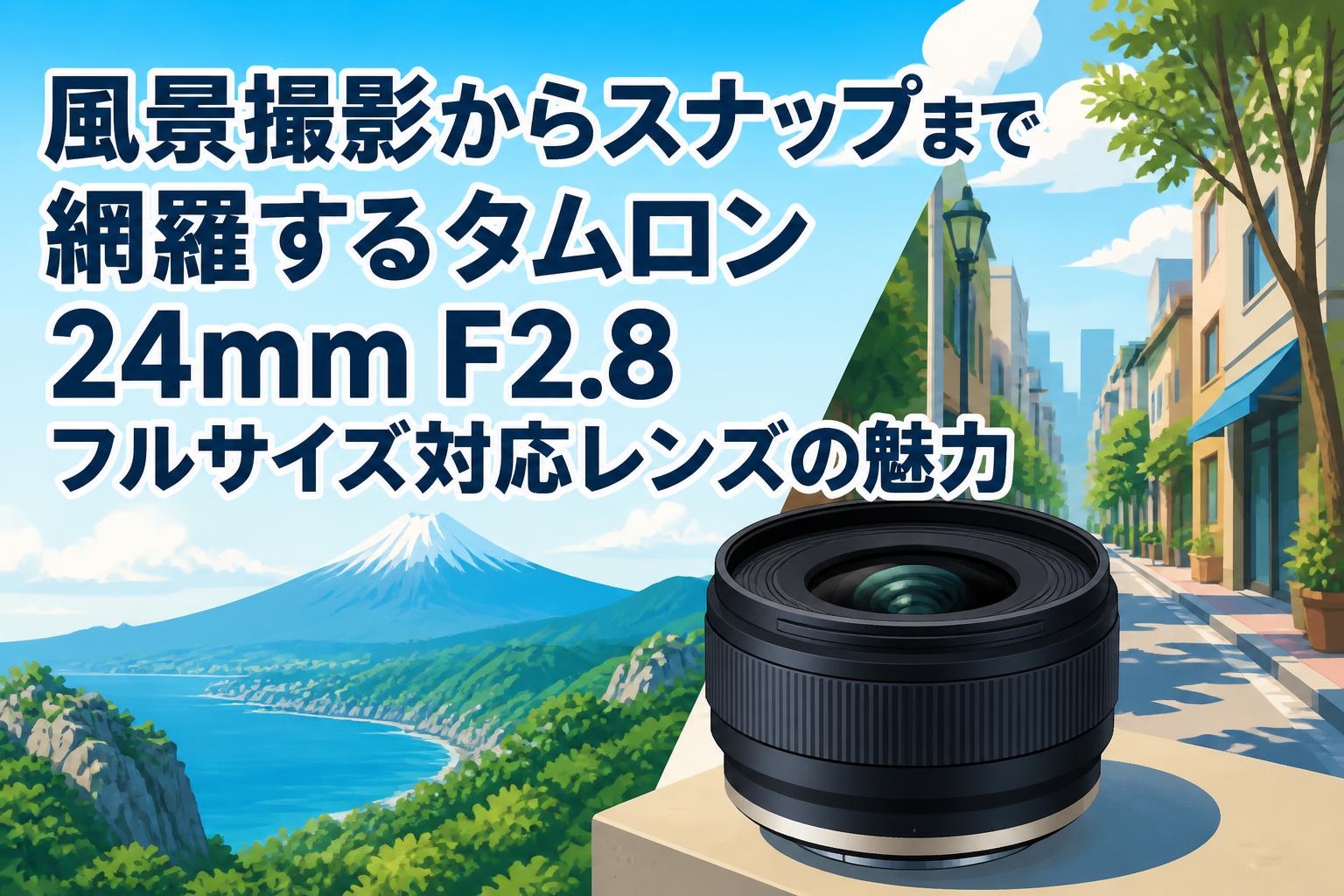 風景撮影からスナップまで網羅するタムロン 24mm F2.8 フルサイズ対応レンズの魅力