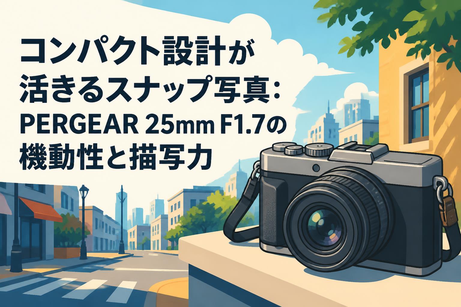 コンパクト設計が活きるスナップ写真：PERGEAR 25mm F1.7の機動性と描写力