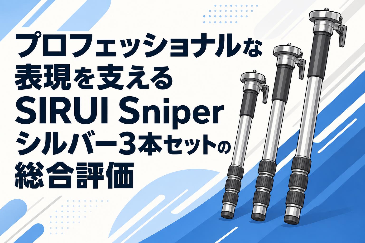 プロフェッショナルな表現を支えるSIRUI Sniperシルバー3本セットの総合評価