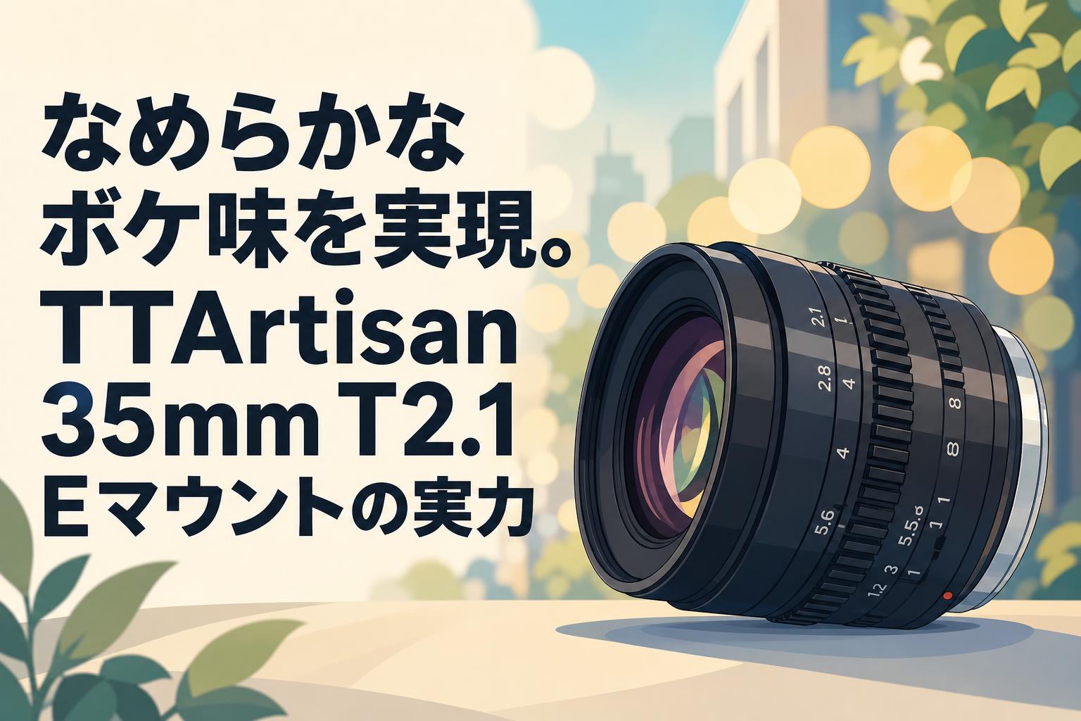 なめらかなボケ味を実現。TTArtisan 35mm T2.1 Eマウントの実力