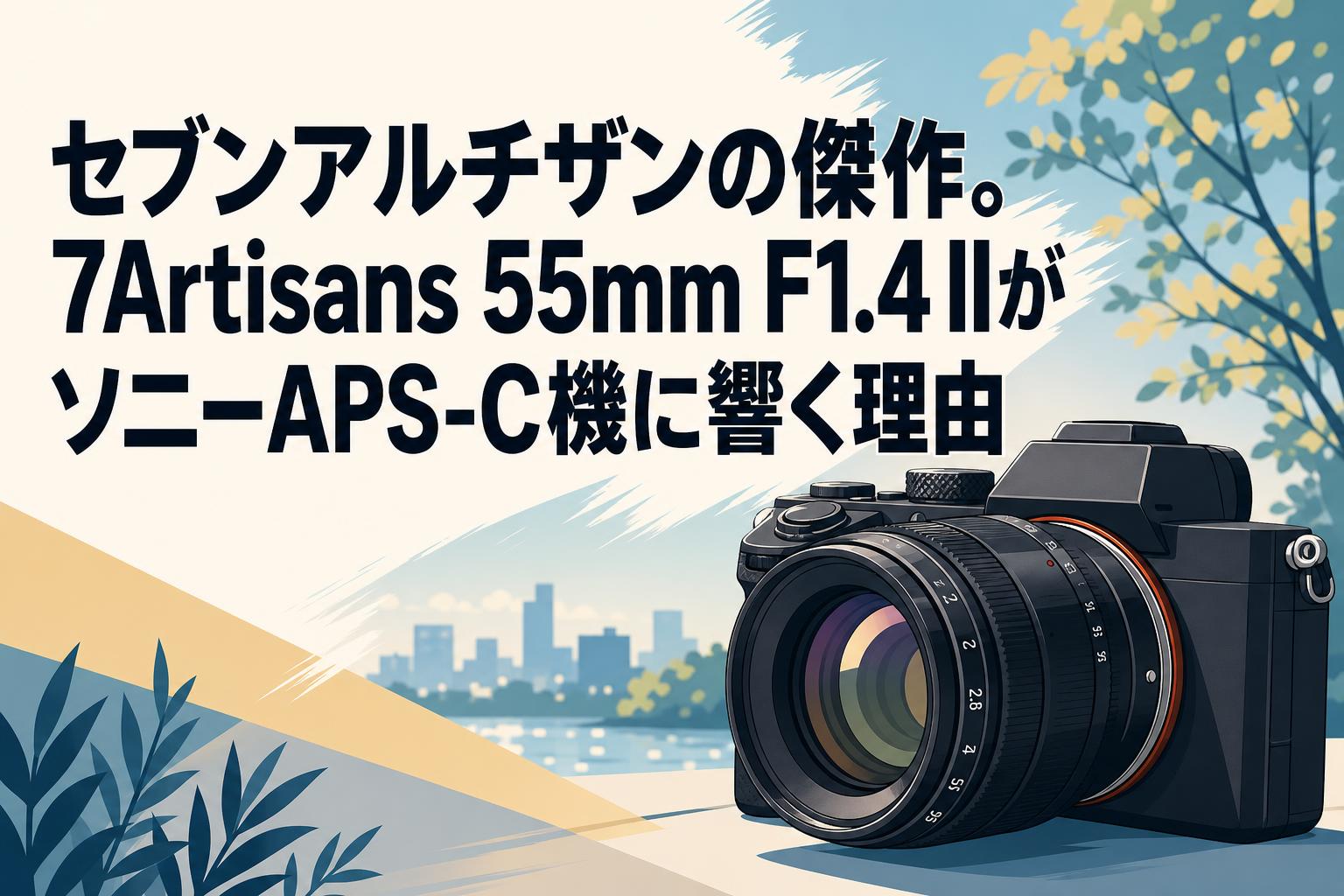 セブンアルチザンの傑作。7Artisans 55mm F1.4 IIがソニーAPS-C機に響く理由