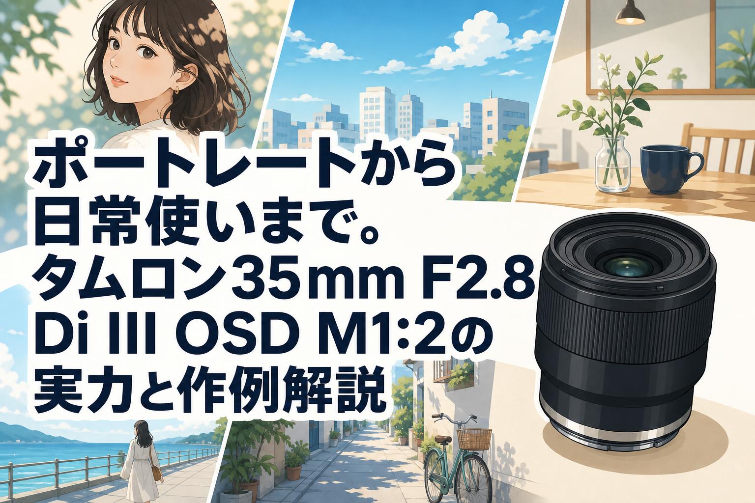 ポートレートから日常使いまで。タムロン35mm F2.8 Di III OSD M1:2の実力と作例解説