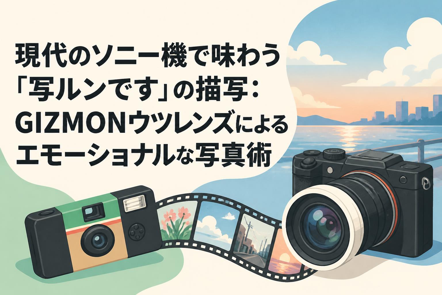 現代のソニー機で味わう「写ルンです」の描写：GIZMONウツレンズによるエモーショナルな写真術