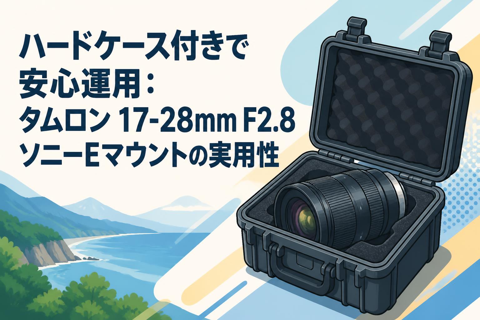 ハードケース付きで安心運用：タムロン 17-28mm F2.8 ソニーEマウントの実用性