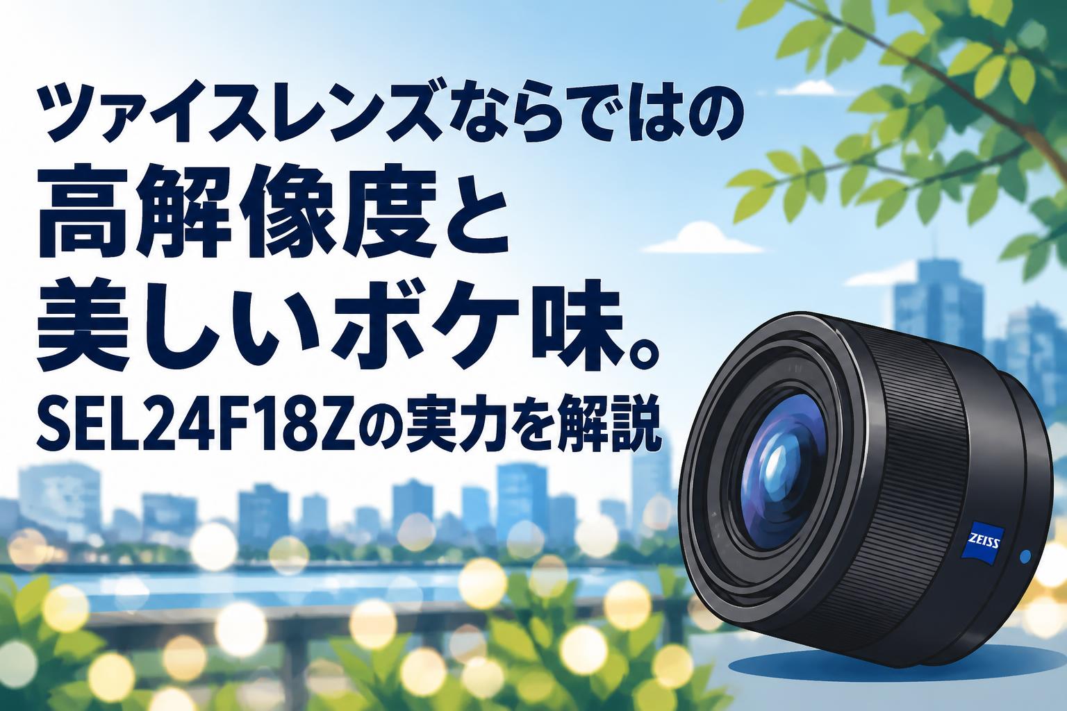 ツァイスレンズならではの高解像度と美しいボケ味。SEL24F18Zの実力を解説