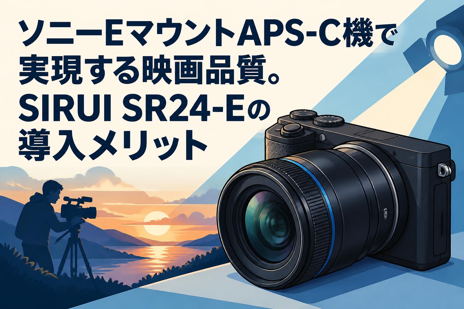 ソニーEマウントAPS-C機で実現する映画品質。SIRUI SR24-Eの導入メリット