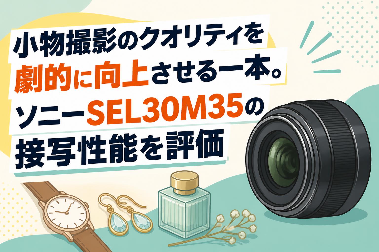 小物撮影のクオリティを劇的に向上させる一本。ソニーSEL30M35の接写性能を評価
