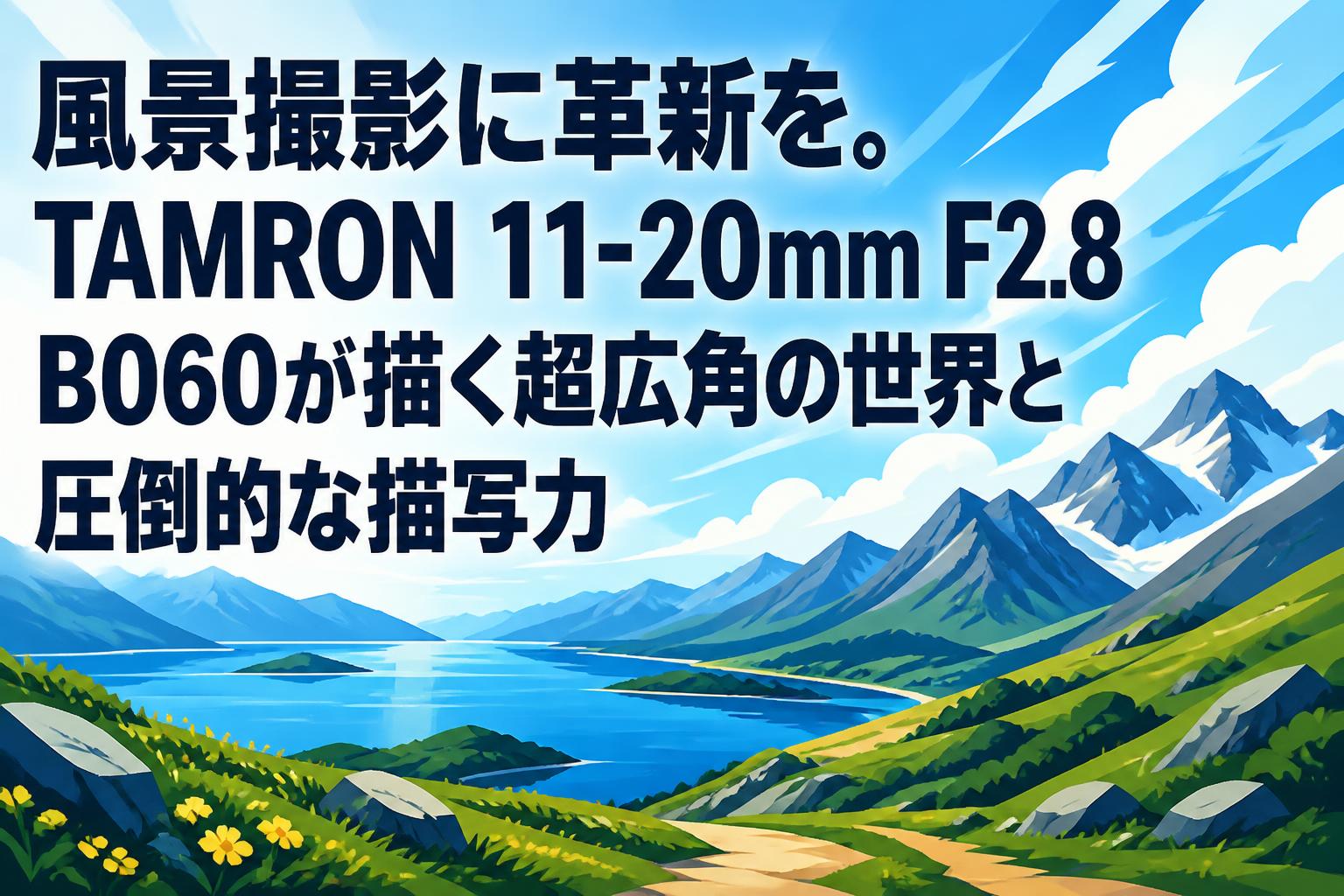 風景撮影に革新を。TAMRON 11-20mm F2.8 B060が描く超広角の世界と圧倒的な描写力
