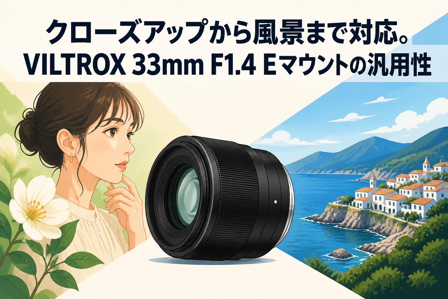 クローズアップから風景まで対応。VILTROX 33mm F1.4 Eマウントの汎用性
