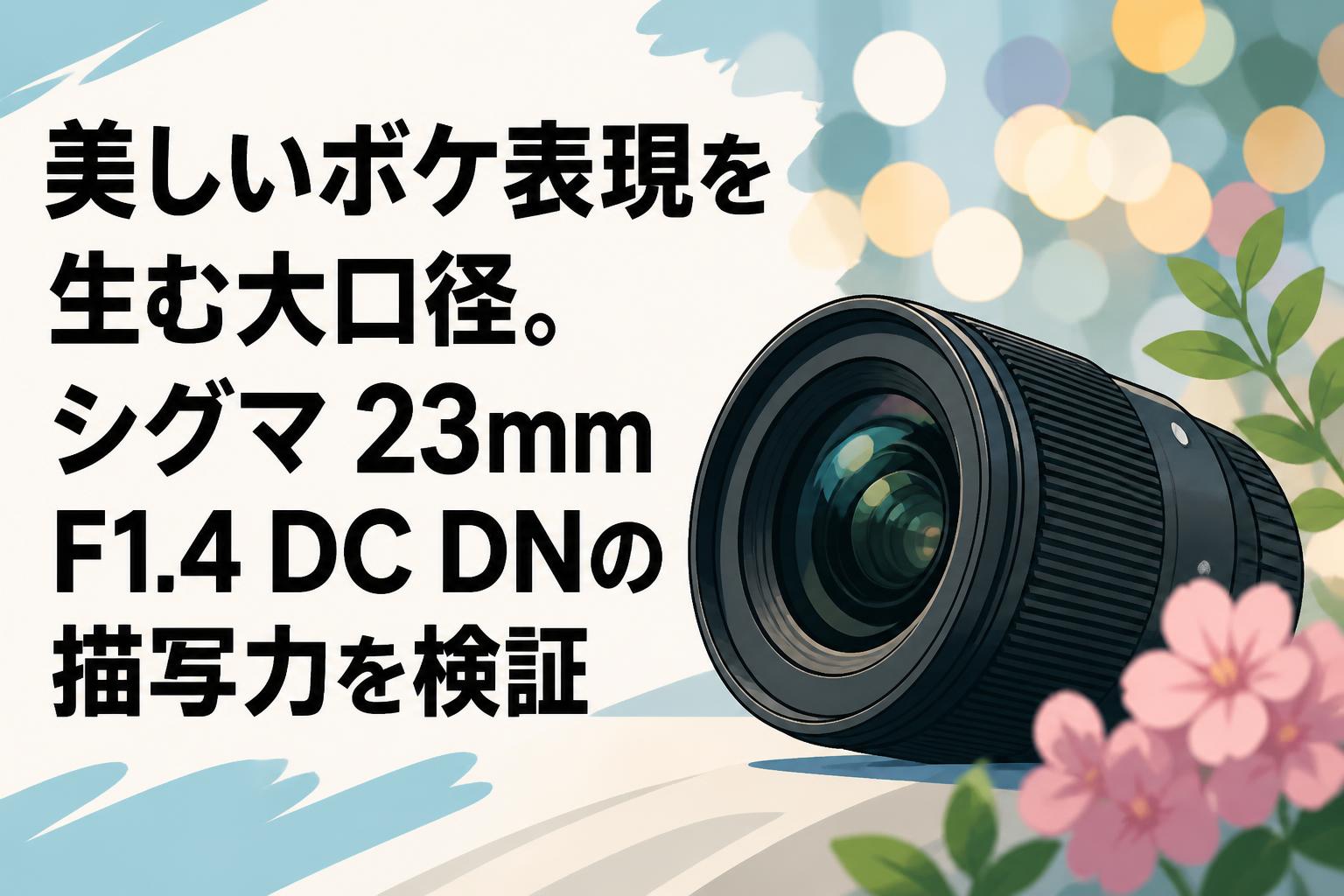美しいボケ表現を生む大口径。シグマ 23mm F1.4 DC DNの描写力を検証