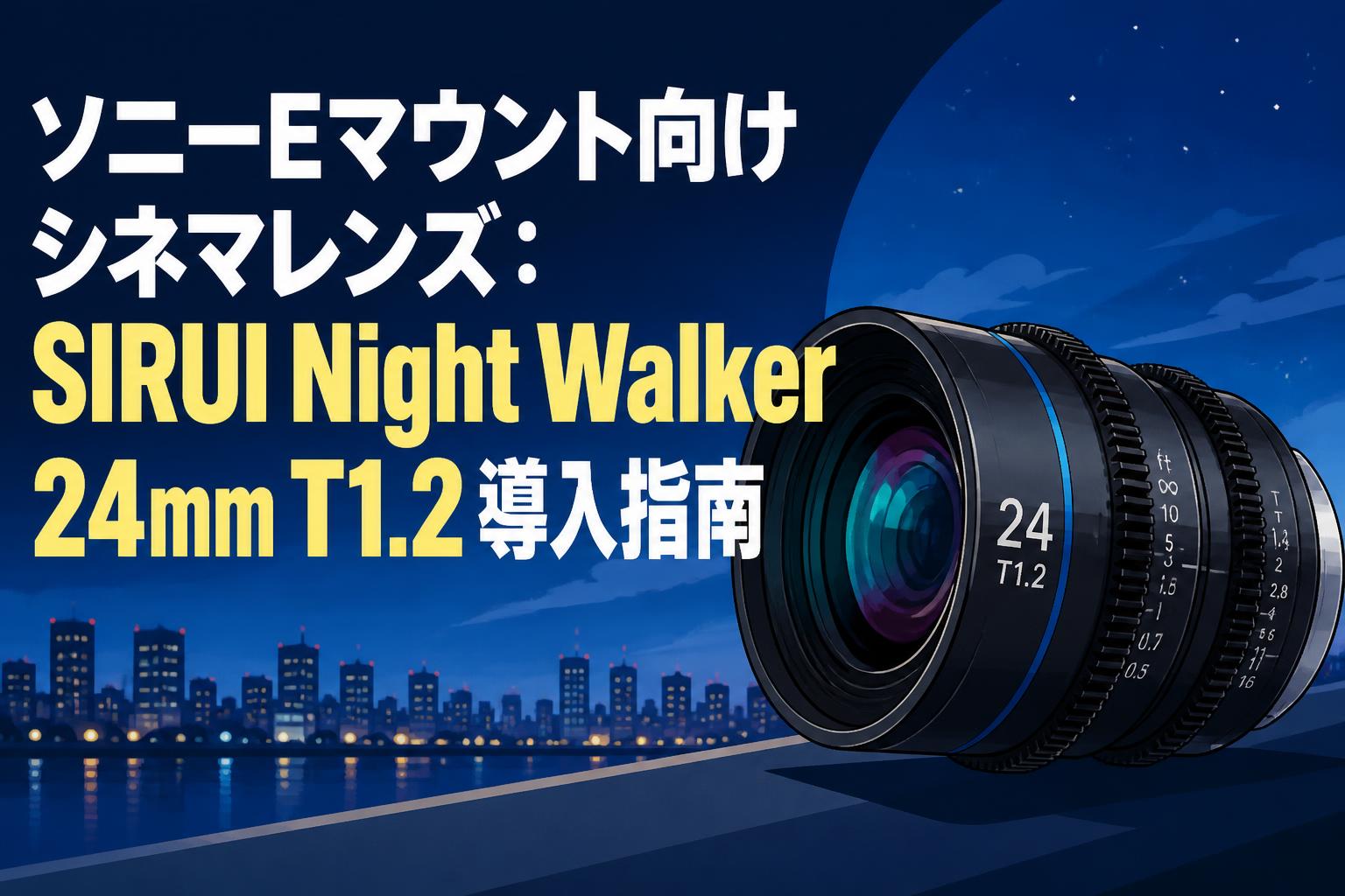 ソニーEマウント向けシネマレンズ：SIRUI Night Walker 24mm T1.2導入指南