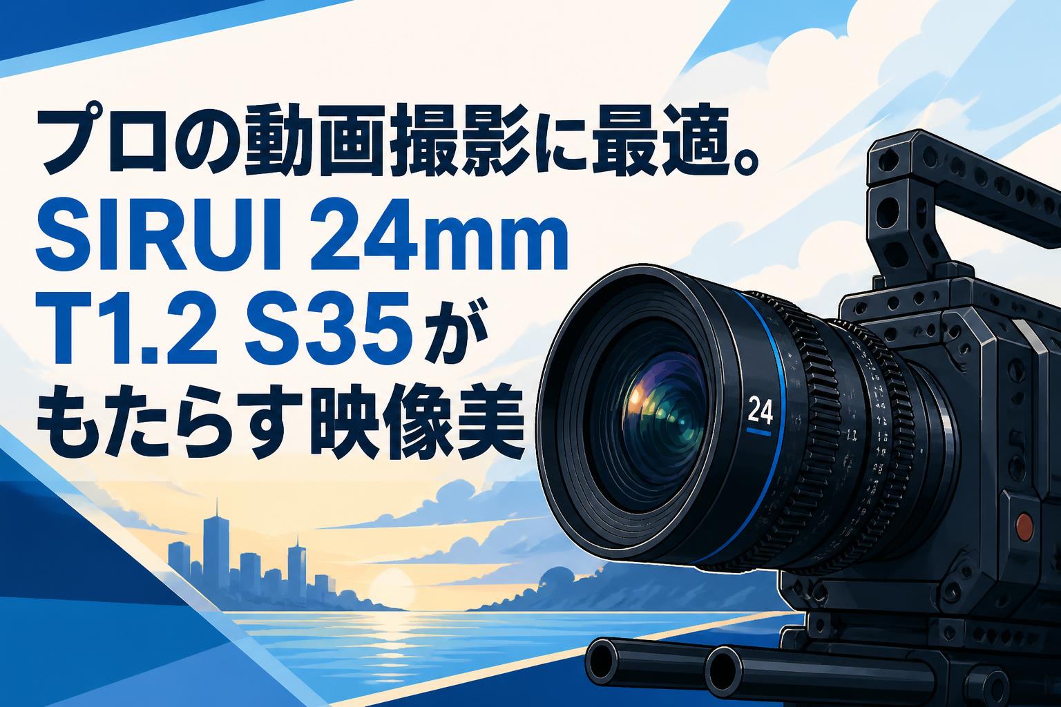 プロの動画撮影に最適。SIRUI 24mm T1.2 S35がもたらす映像美