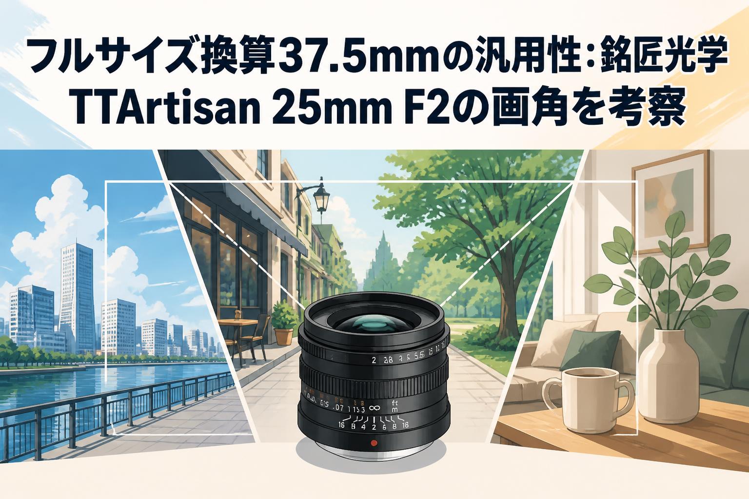 フルサイズ換算37.5mmの汎用性：銘匠光学 TTArtisan 25mm F2の画角を考察