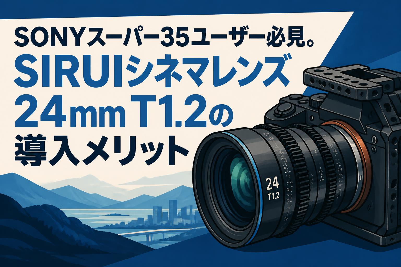SONYスーパー35ユーザー必見。SIRUIシネマレンズ24mm T1.2の導入メリット