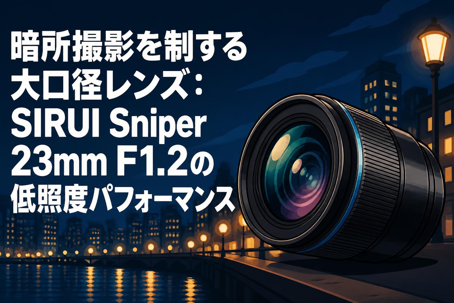 暗所撮影を制する大口径レンズ：SIRUI Sniper 23mm F1.2の低照度パフォーマンス