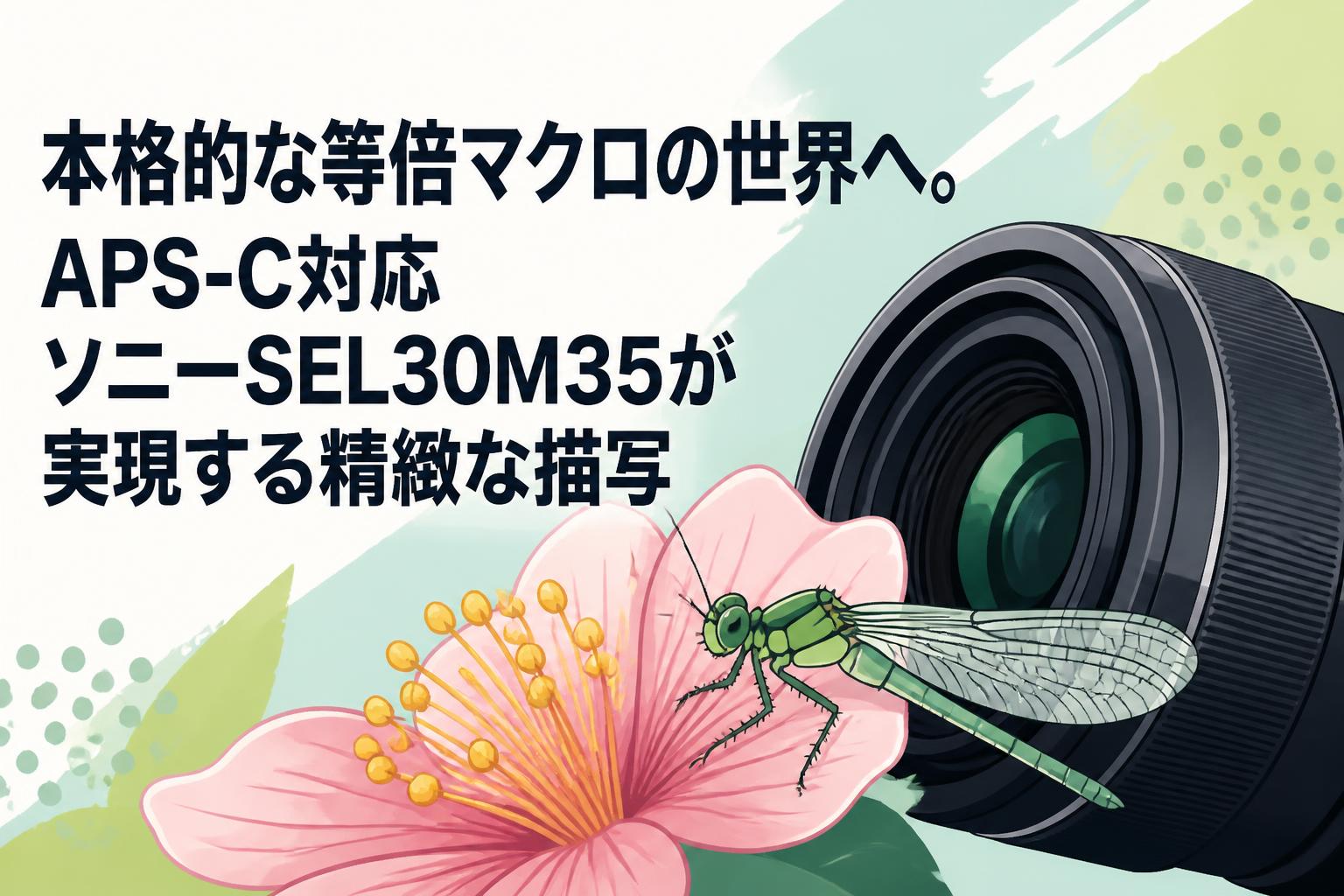本格的な等倍マクロの世界へ。APS-C対応ソニーSEL30M35が実現する精緻な描写