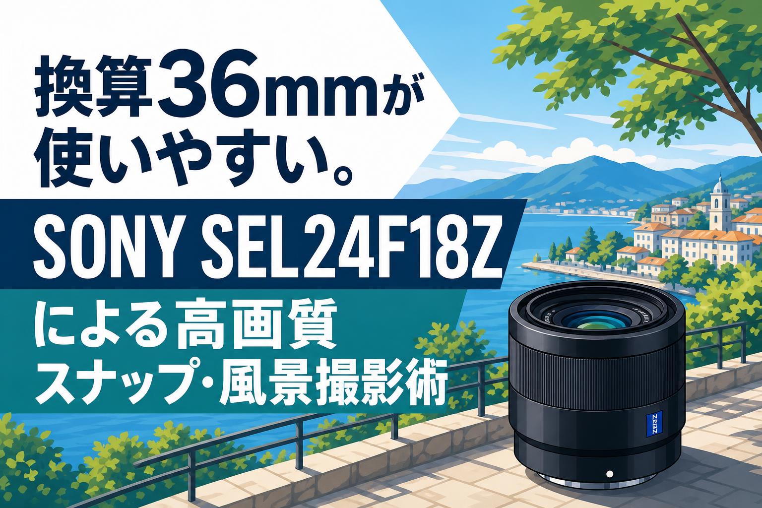 換算36mmが使いやすい。SONY SEL24F18Zによる高画質スナップ・風景撮影術