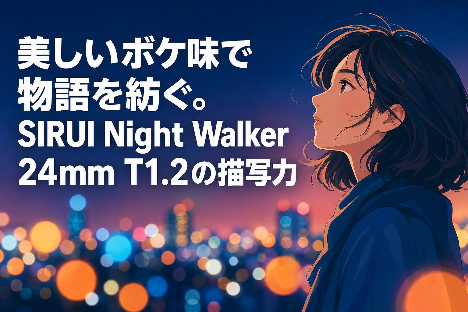 美しいボケ味で物語を紡ぐ。SIRUI Night Walker 24mm T1.2の描写力