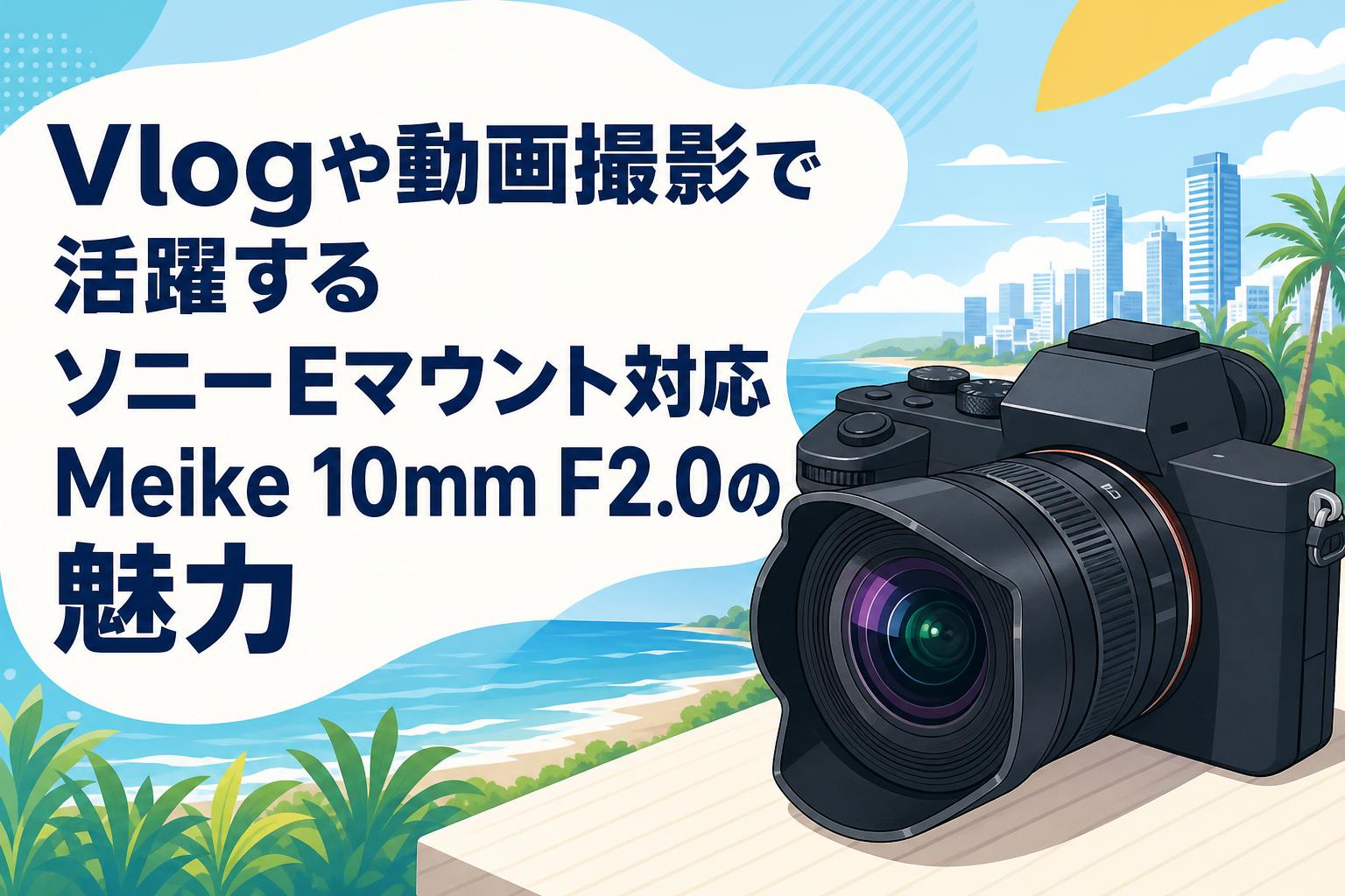 Vlogや動画撮影で活躍するソニーEマウント対応Meike 10mm F2.0の魅力