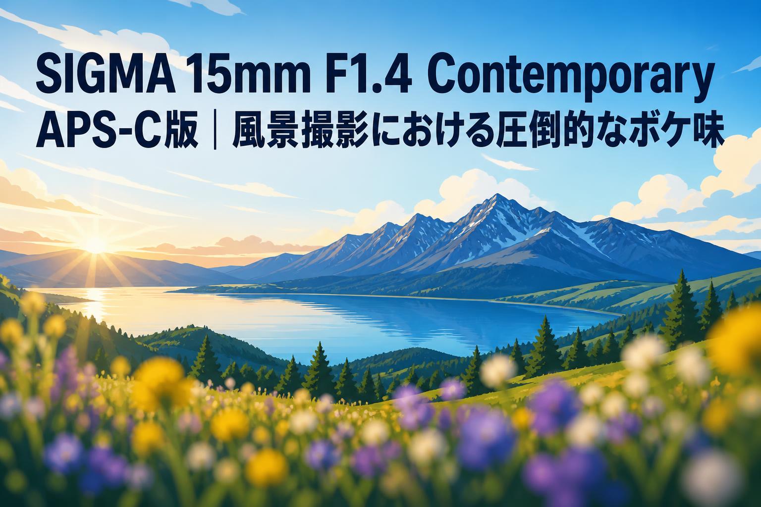 SIGMA 15mm F1.4 Contemporary APS-C版｜風景撮影における圧倒的なボケ味