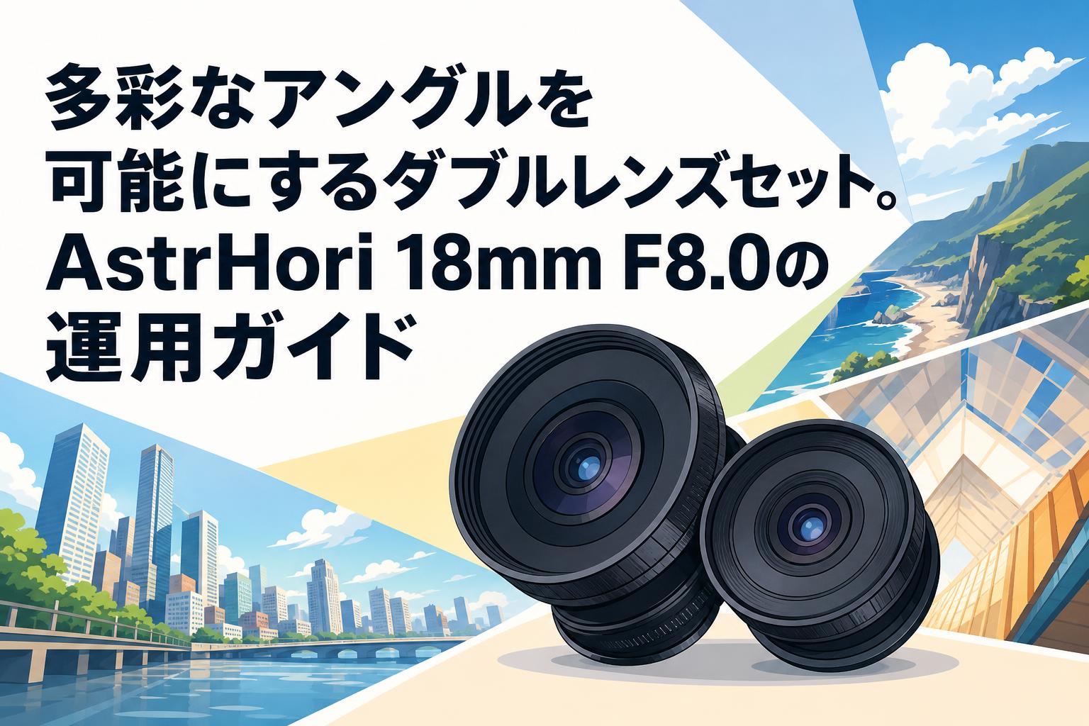 多彩なアングルを可能にするダブルレンズセット。AstrHori 18mm F8.0の運用ガイド