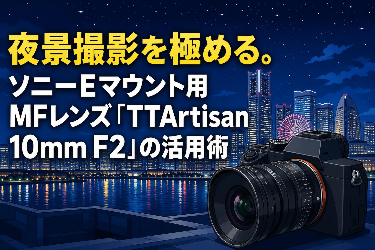夜景撮影を極める。ソニーEマウント用MFレンズ「TTArtisan 10mm F2」の活用術