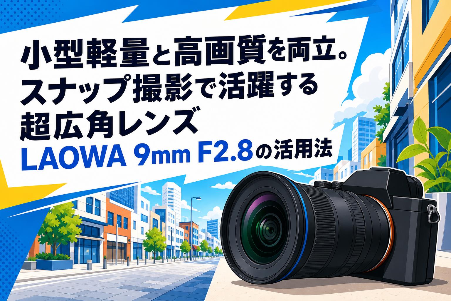 小型軽量と高画質を両立。スナップ撮影で活躍する超広角レンズLAOWA 9mm F2.8の活用法