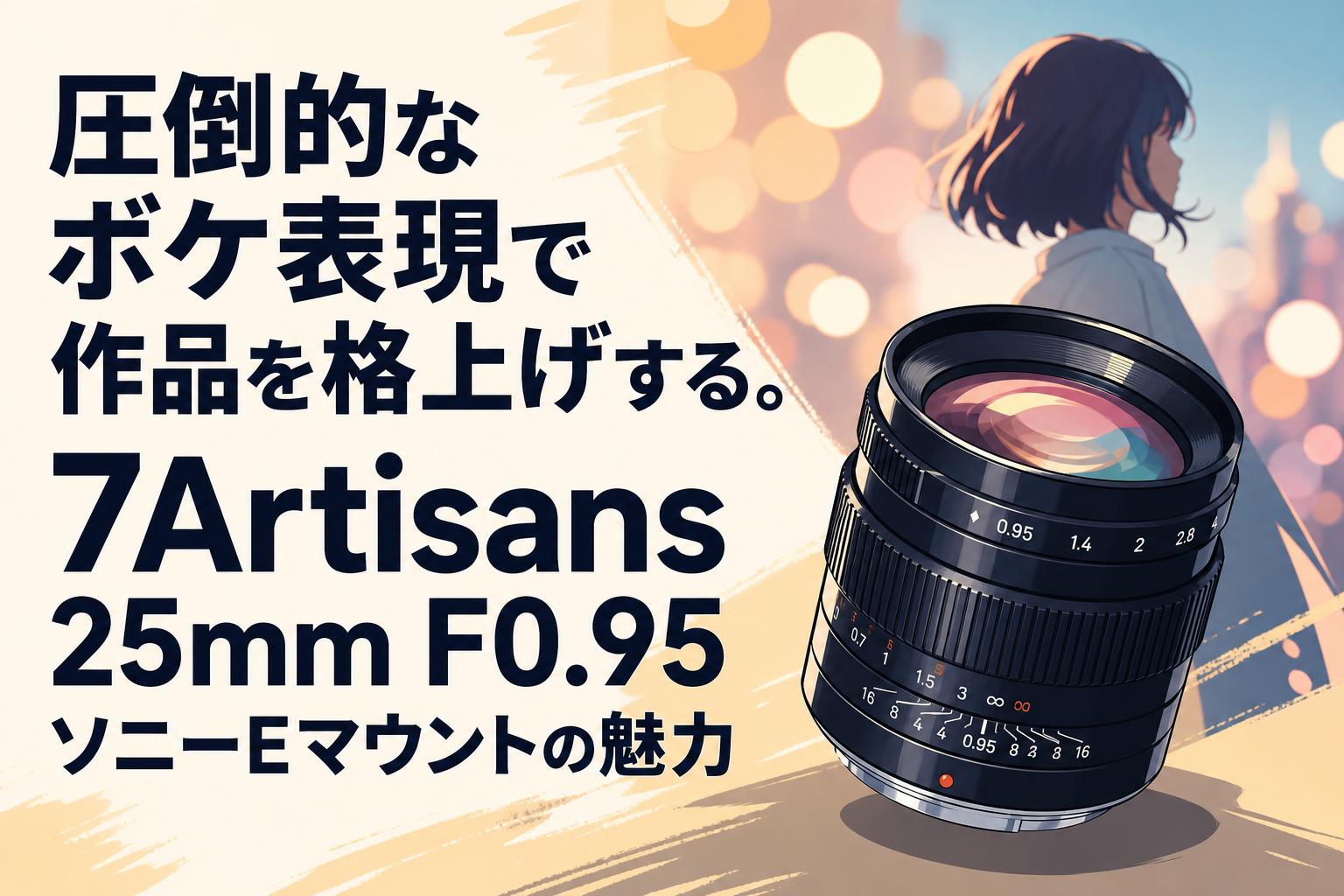 圧倒的なボケ表現で作品を格上げする。7Artisans 25mm F0.95 ソニーEマウントの魅力