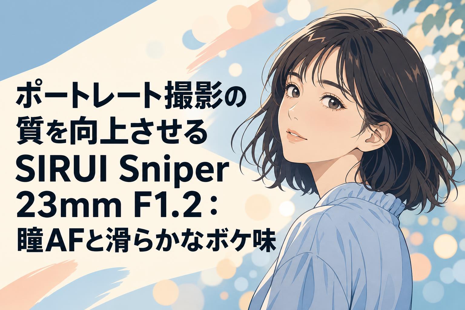 ポートレート撮影の質を向上させるSIRUI Sniper 23mm F1.2：瞳AFと滑らかなボケ味