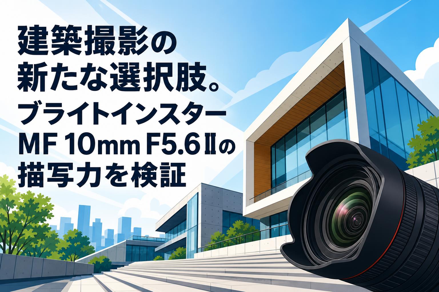 建築撮影の新たな選択肢。ブライトインスター MF 10mm F5.6 IIの描写力を検証