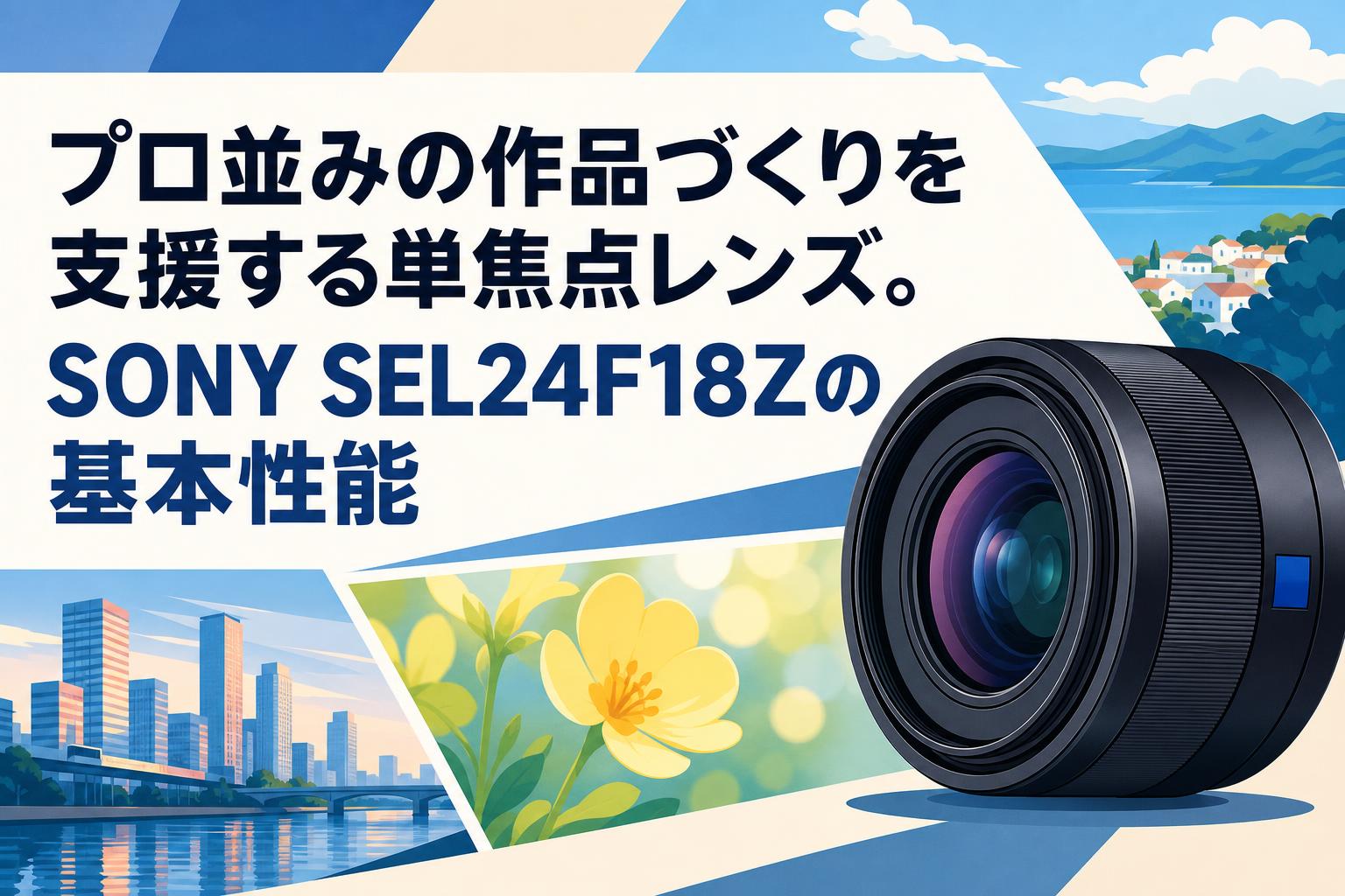 プロ並みの作品づくりを支援する単焦点レンズ。SONY SEL24F18Zの基本性能