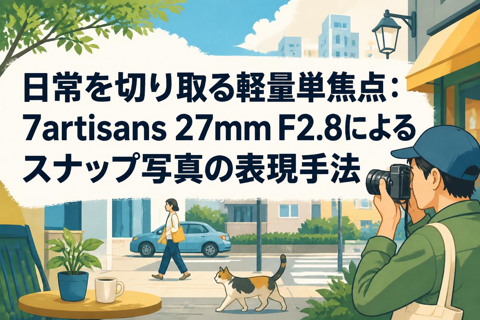日常を切り取る軽量単焦点：7artisans 27mm F2.8によるスナップ写真の表現手法