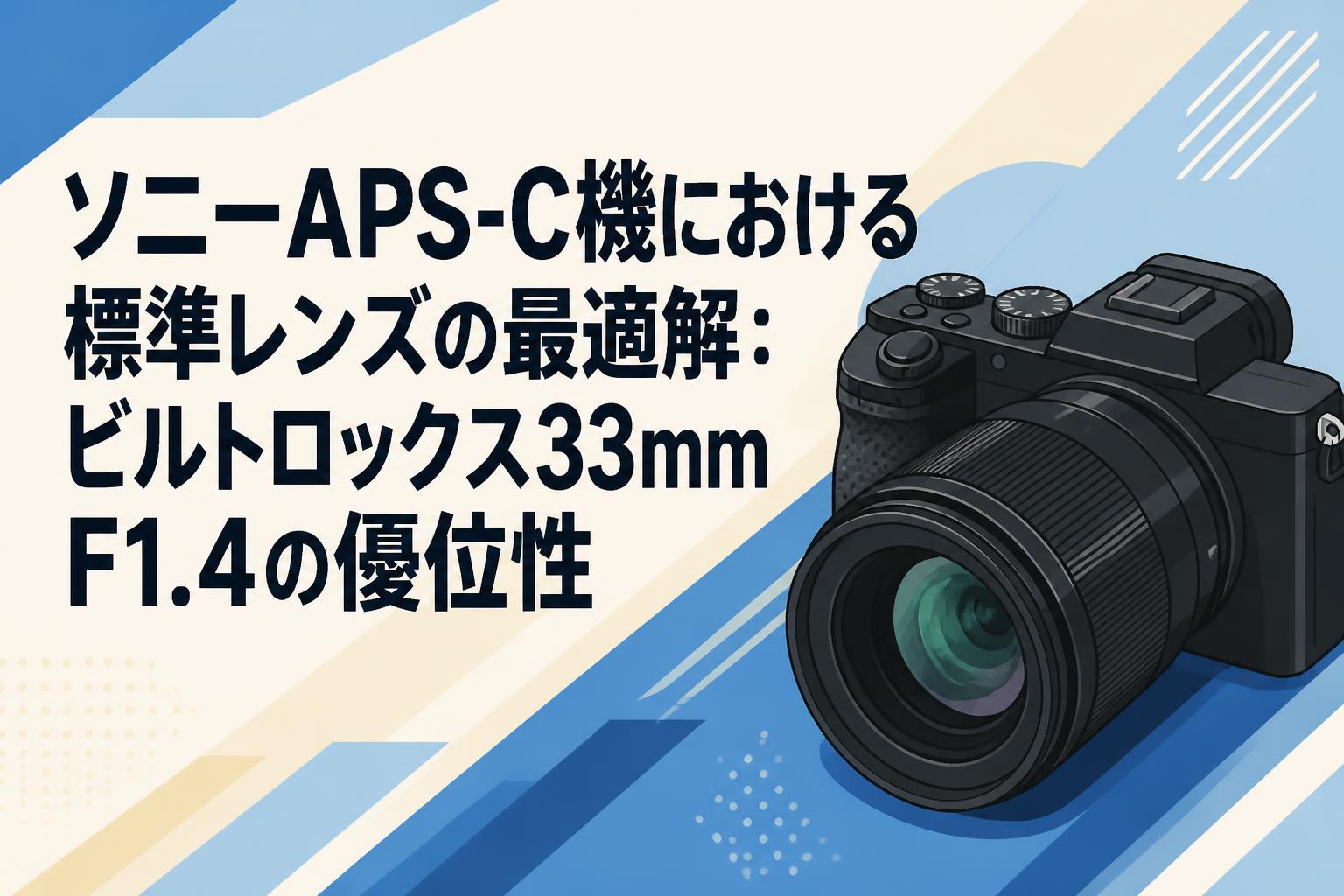 ソニーAPS-C機における標準レンズの最適解：ビルトロックス33mm F1.4の優位性